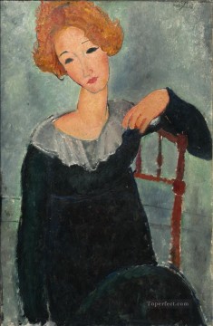 Amedeo Modigliani Painting - women with red hair amedeo modigliani Amedeo Modigliani